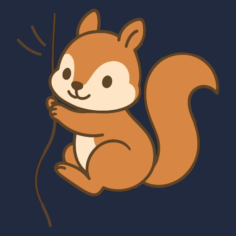 Eingekuschelt Eichhörnchen
