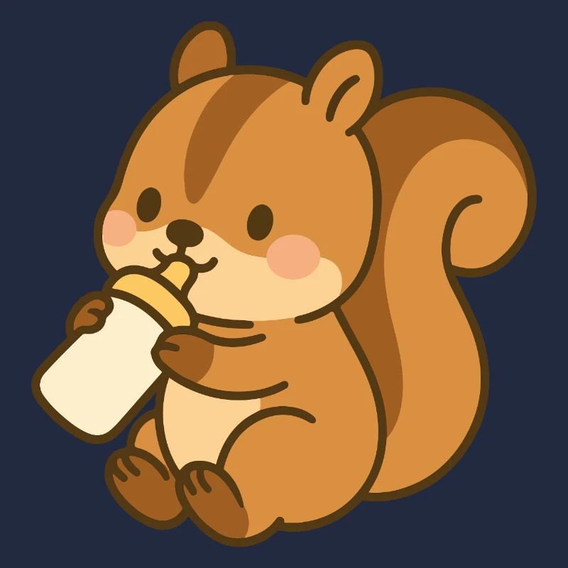 Fläschchen-Flauschehörnchen