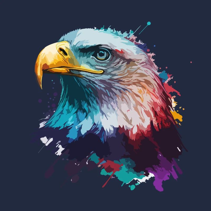 Aigle éclaboussant