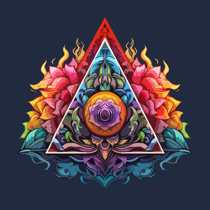 Flame Lotus Triangle