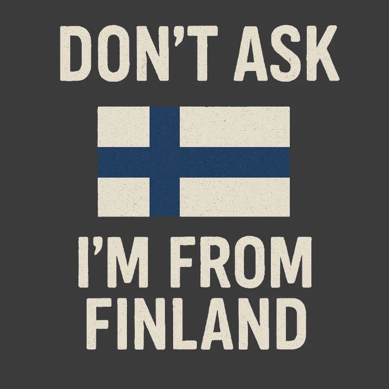 Finnish flag. Don't ask