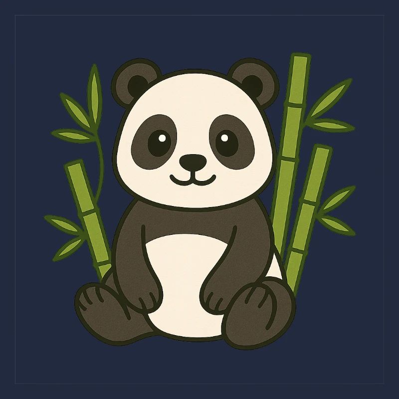 Panda im Bambuswald