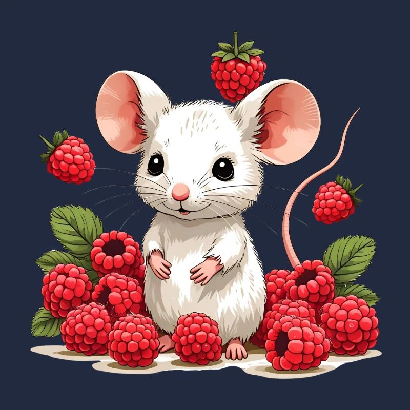 Illustration de souris de baie mignonne