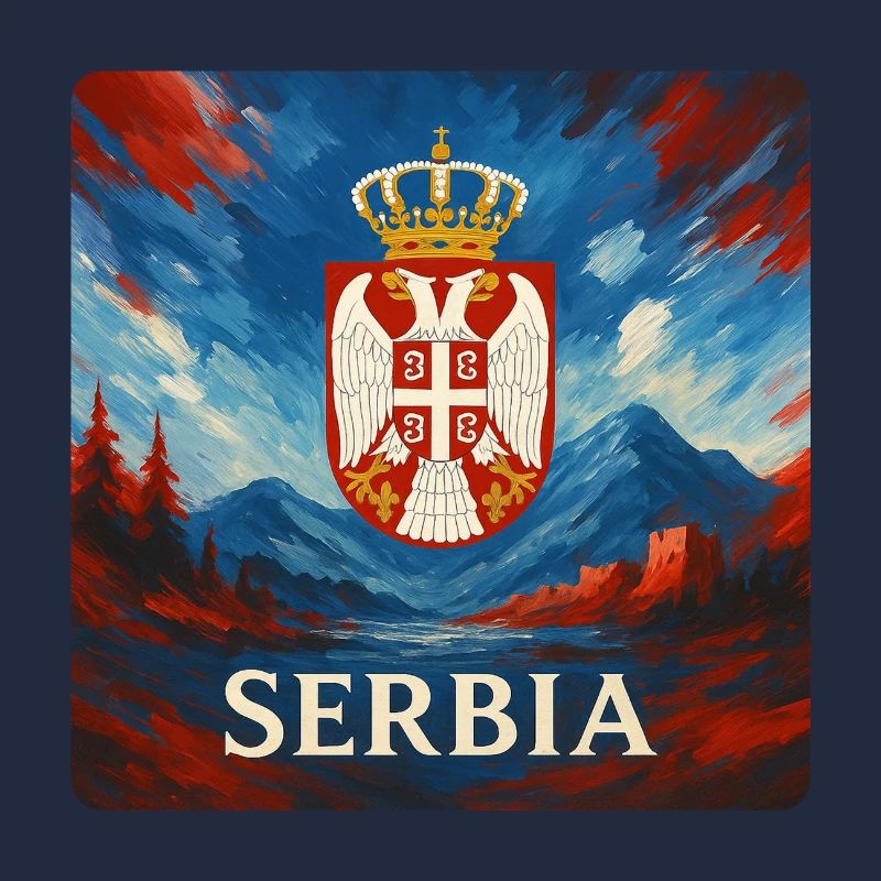 Serbische Legende Design