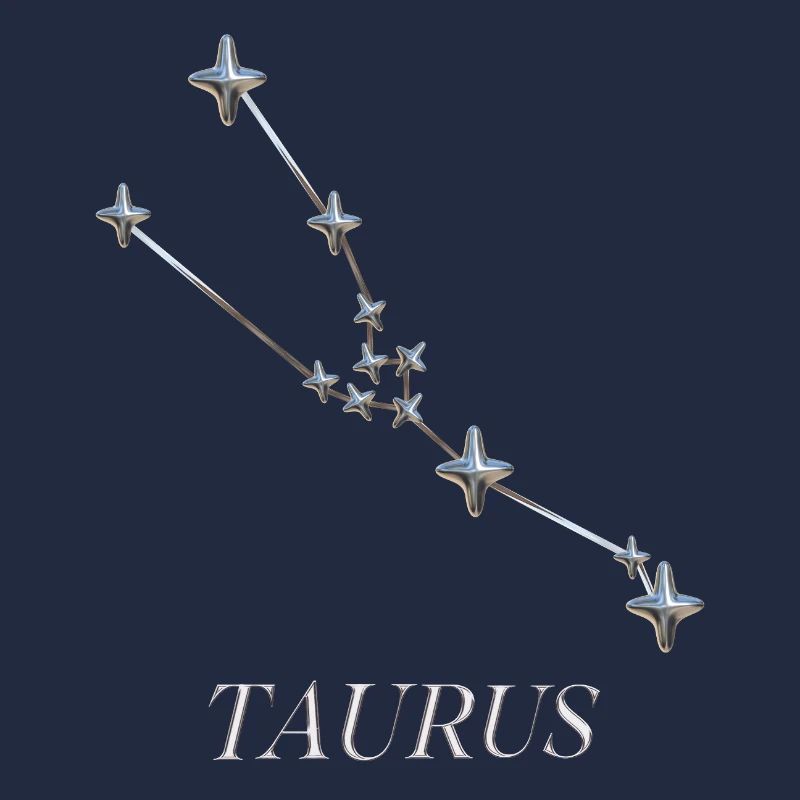 Taurus Sternbild – Minimalistische Silber-Konstell