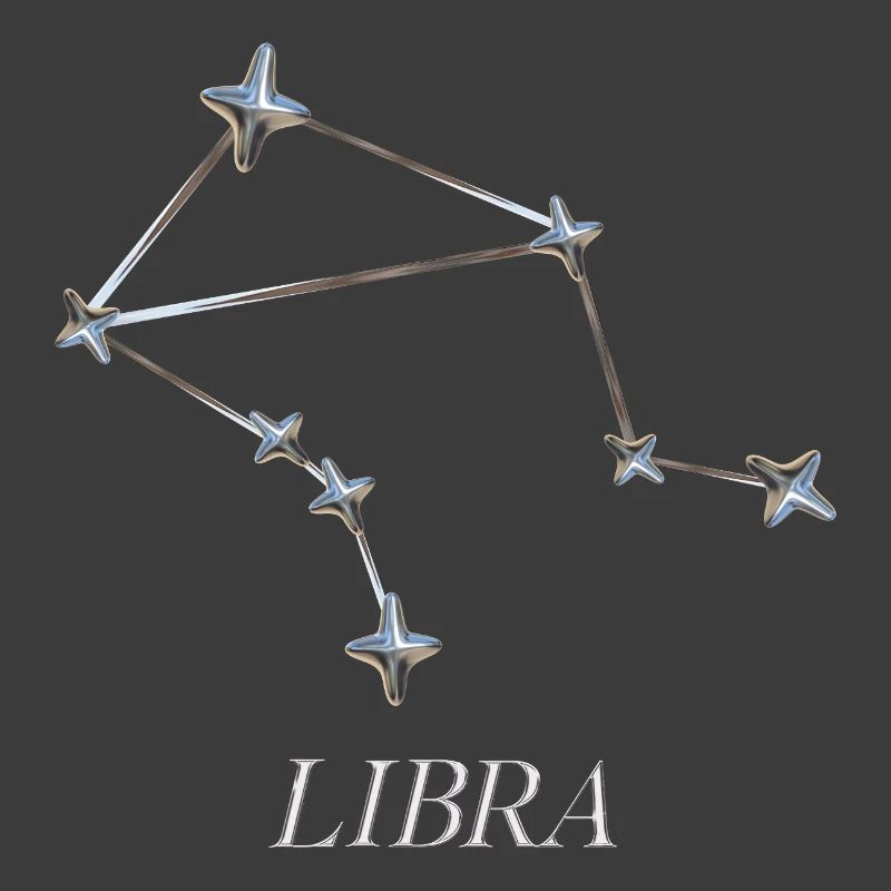 Libra Constellation – Silver Minimal Constellation