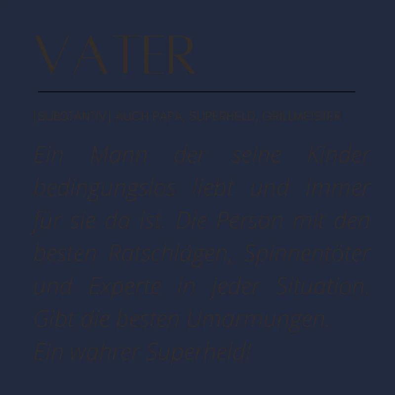 Vater mit Superhelden-Motiv