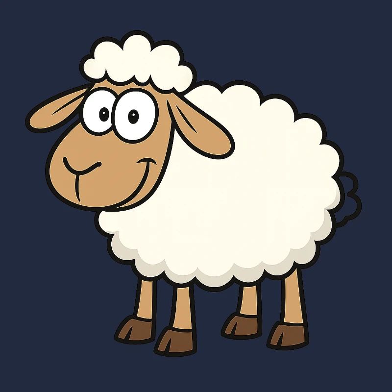 Niedlicher Schaf-Design für Kinder