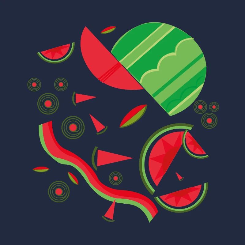 Abstract Watermelon Design
