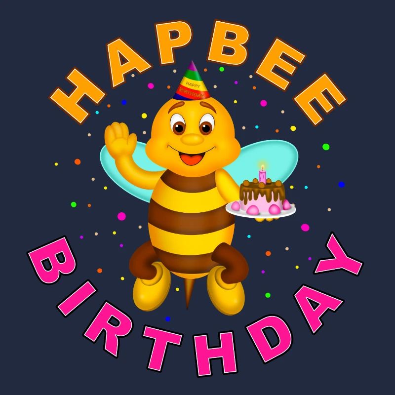 HAPBEE Birthday with text