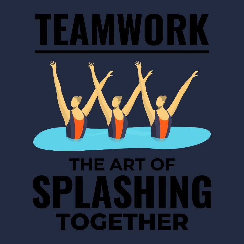 Triumphales Design der Synchronschwimmer