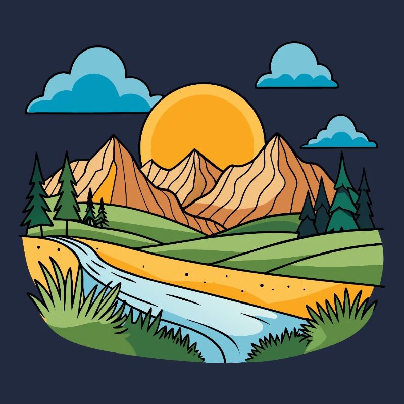 Bunte Berge