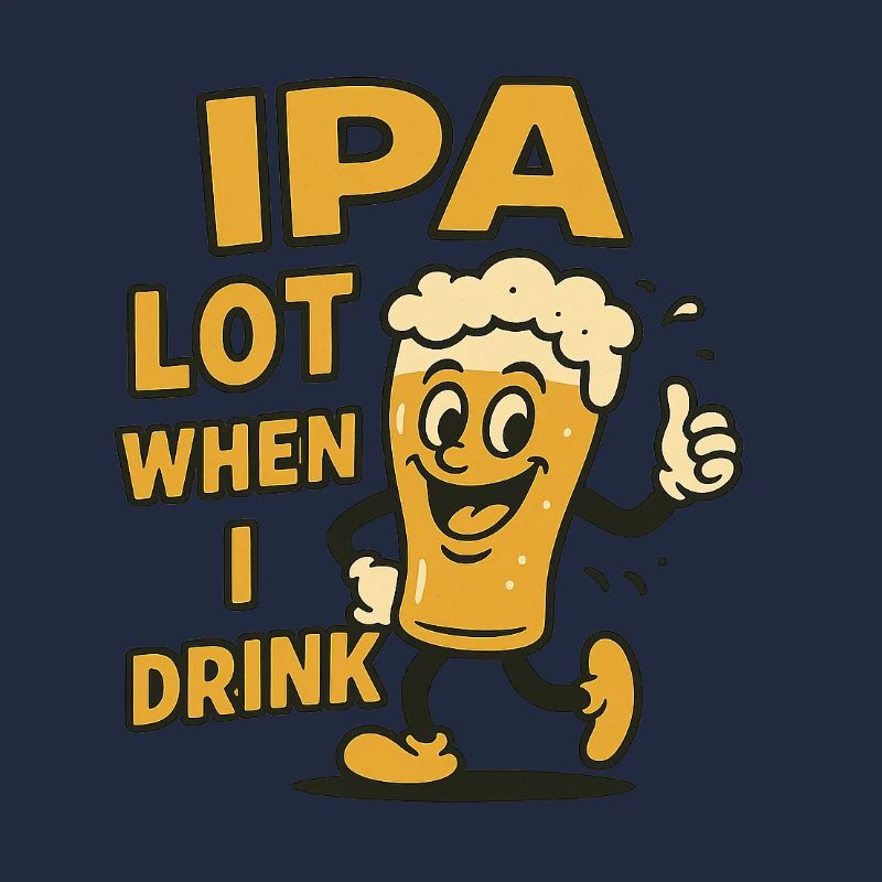 Cheerful beer drinker expression