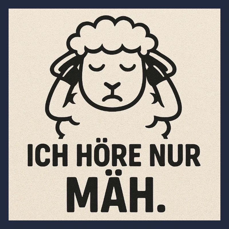Ich Hör Nur Mäh Schaf Design