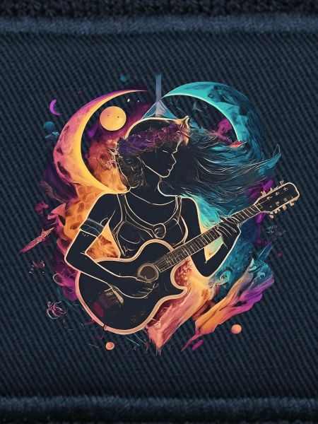Celestial Guitarist Art Illustration