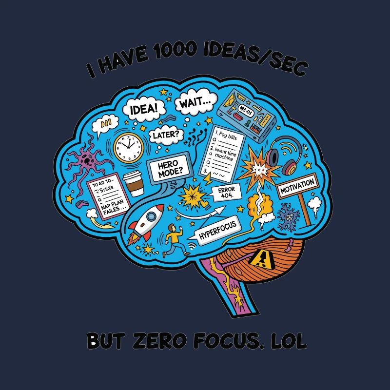 Illustration de brainstorming créative