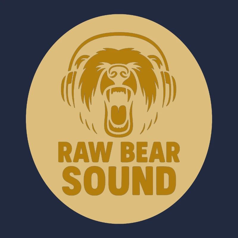 Bären Logo mit Kopfhörer