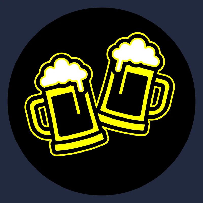 Bier Anstoßen Symbol Bierkrug