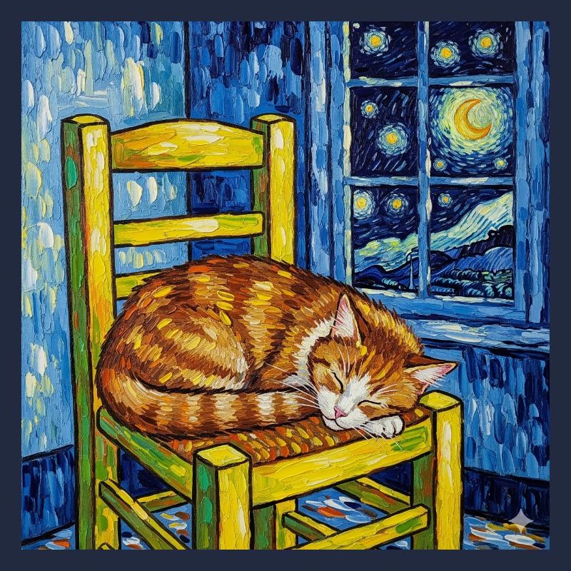 Kat van Gogh Sternenhimmel