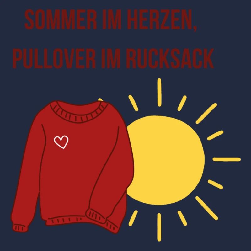 L’été dans le cœur, pull dans le sac à dos