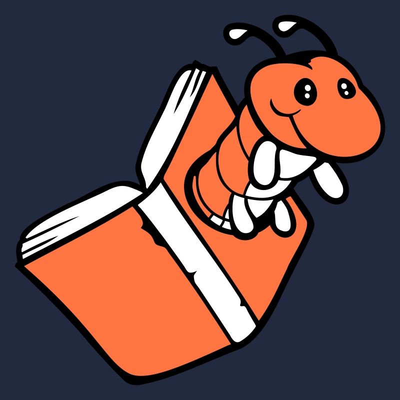 bookworm caterpillar nerd book hole geek worm read