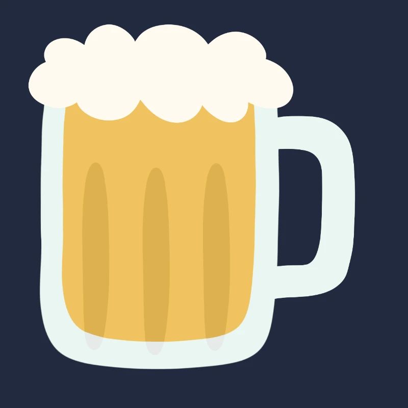 Illustration de chope de bière mousseuse