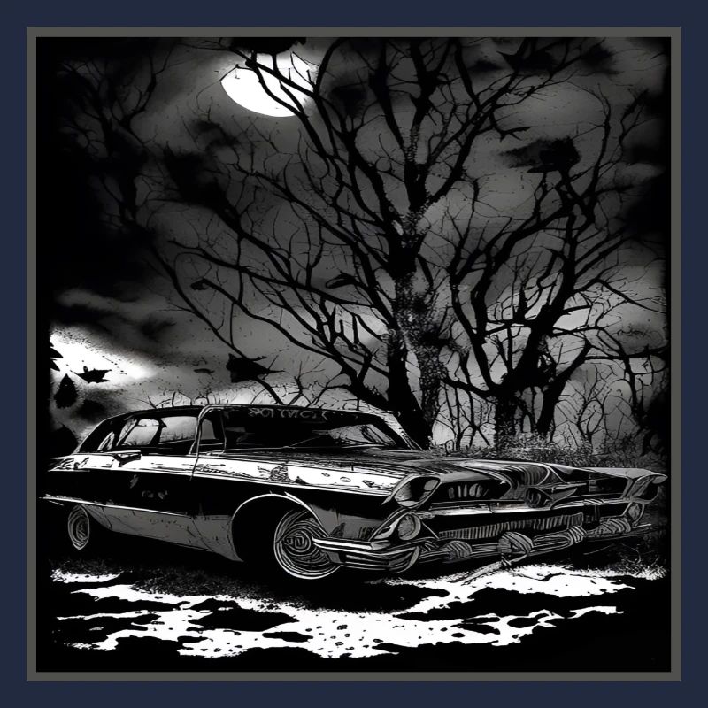 Oldtimer Oldtimer unter verwunschenem Baum