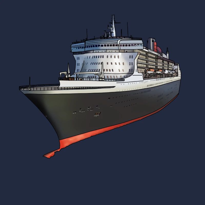Klassisches Kreuzfahrtschiff Design