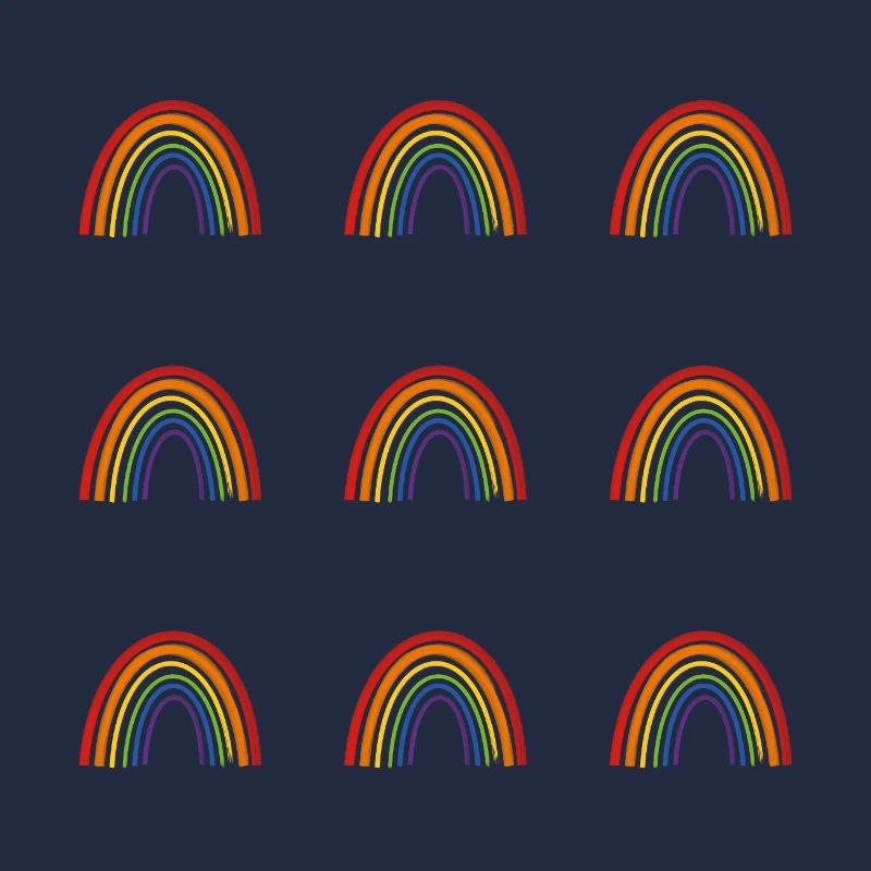 Lebendiges Regenbogenmuster für LGBT-Pride-Bekleidung
