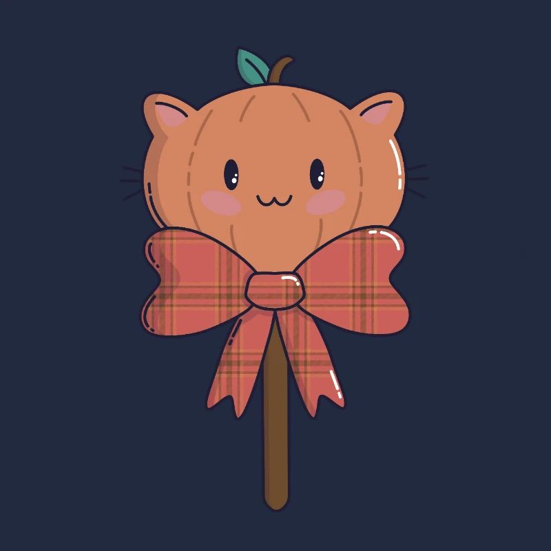 Pumpkin Lollipop – Kawaii Halloween 🎃🍭