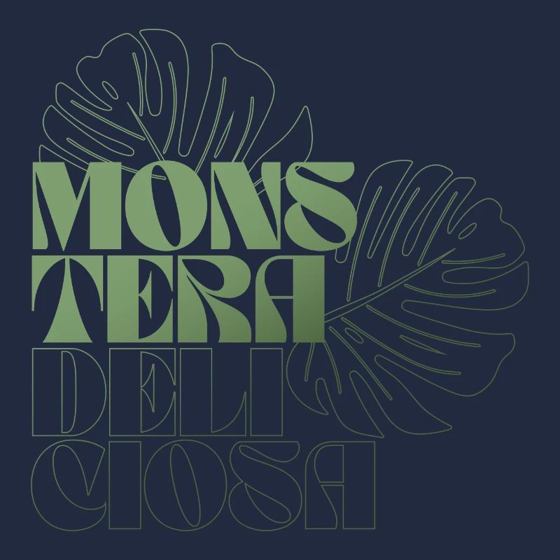 Monstera Leaf Botanical Design