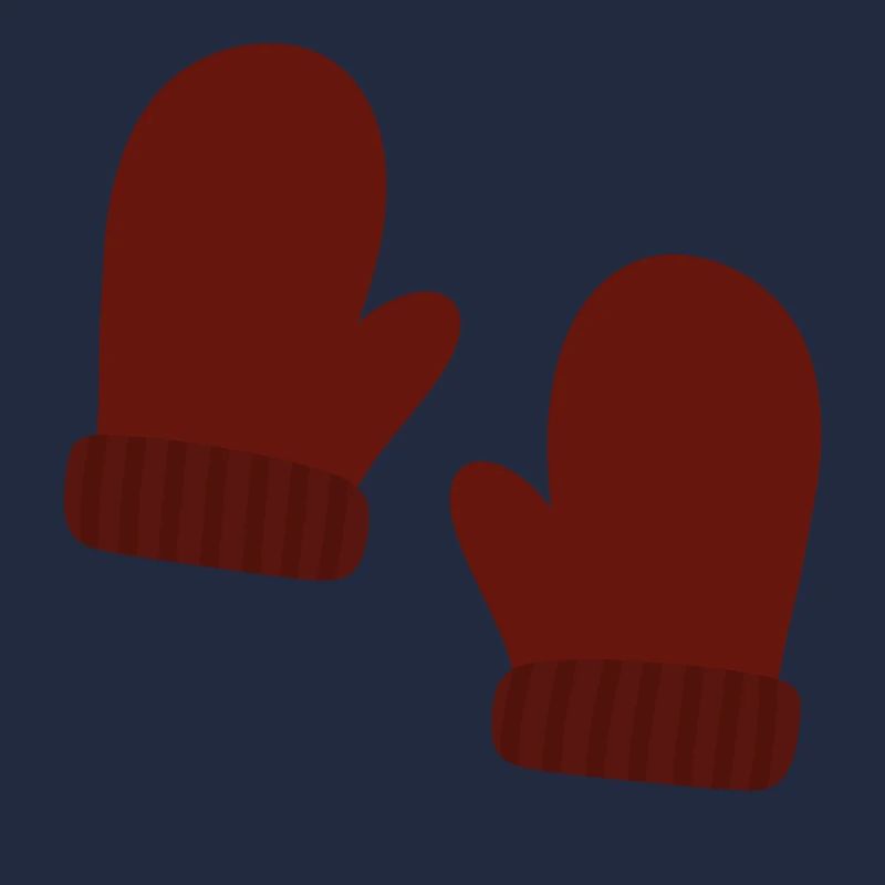 Illustration de mitaines d’hiver confortables