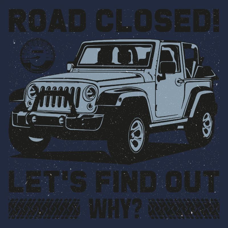 Geschlossene Straße Jeep Design