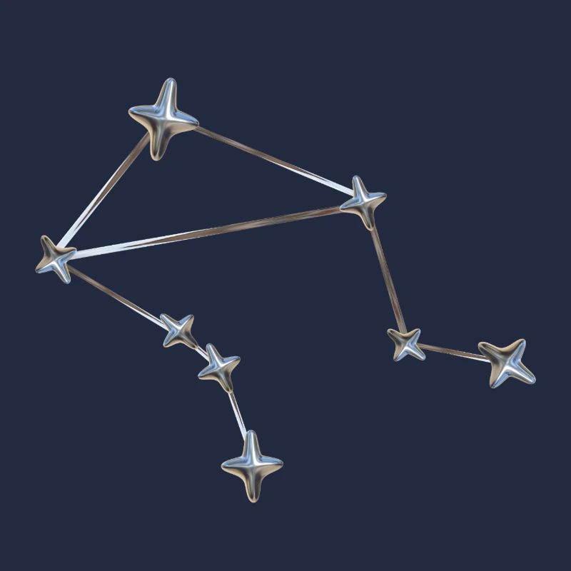 Libra Sternbild – Metallic Zodiac