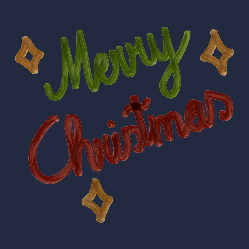 Festive Merry Christmas Handlettering