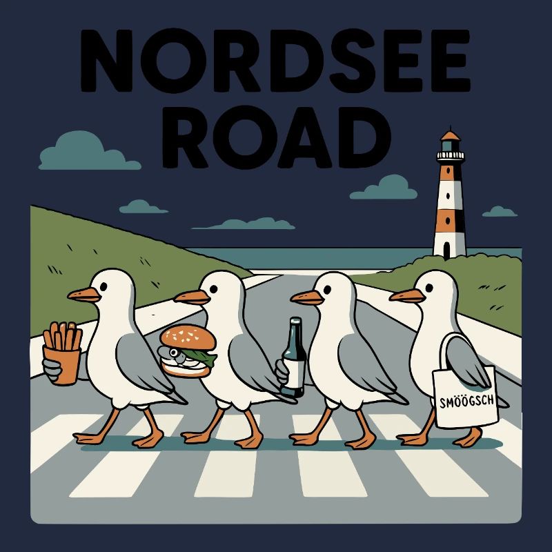 Nordseeroad Möwen