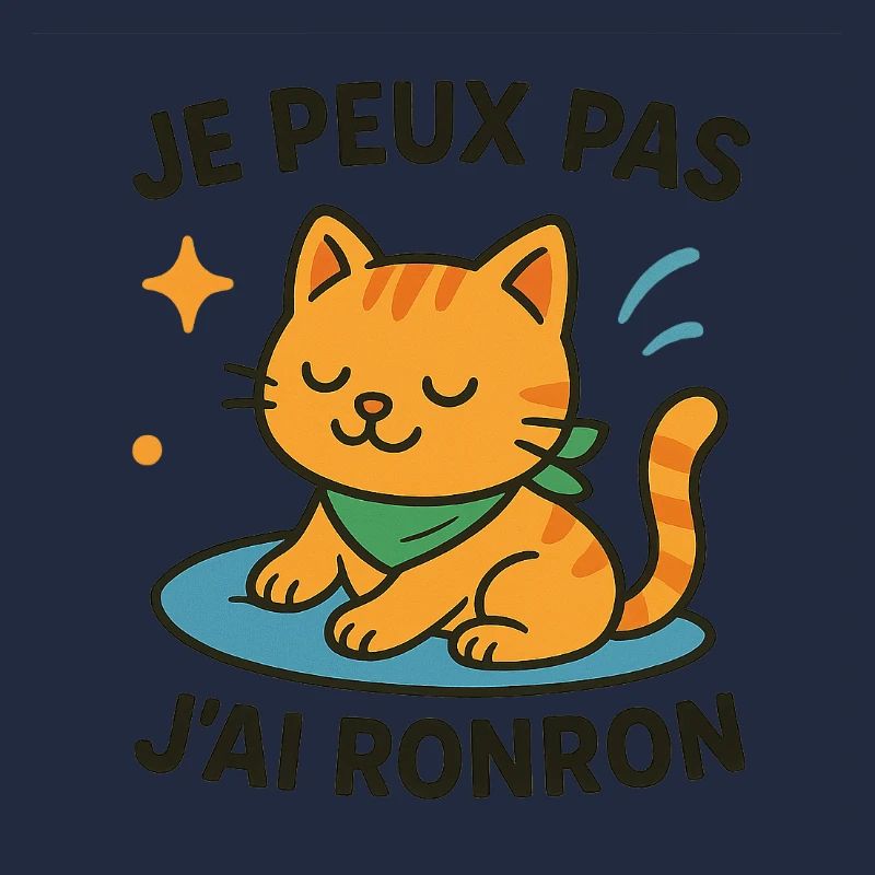 Zen-Katze in einer Schnurrpause