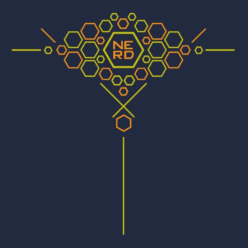 Nerd Hex Pattern Gradient