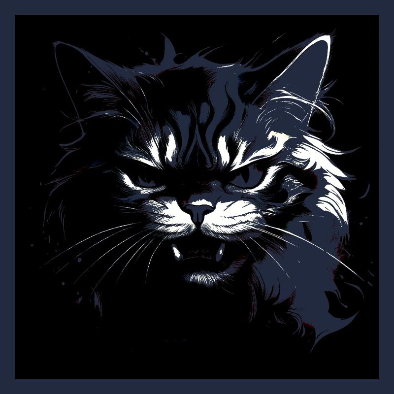 Wütende Katze