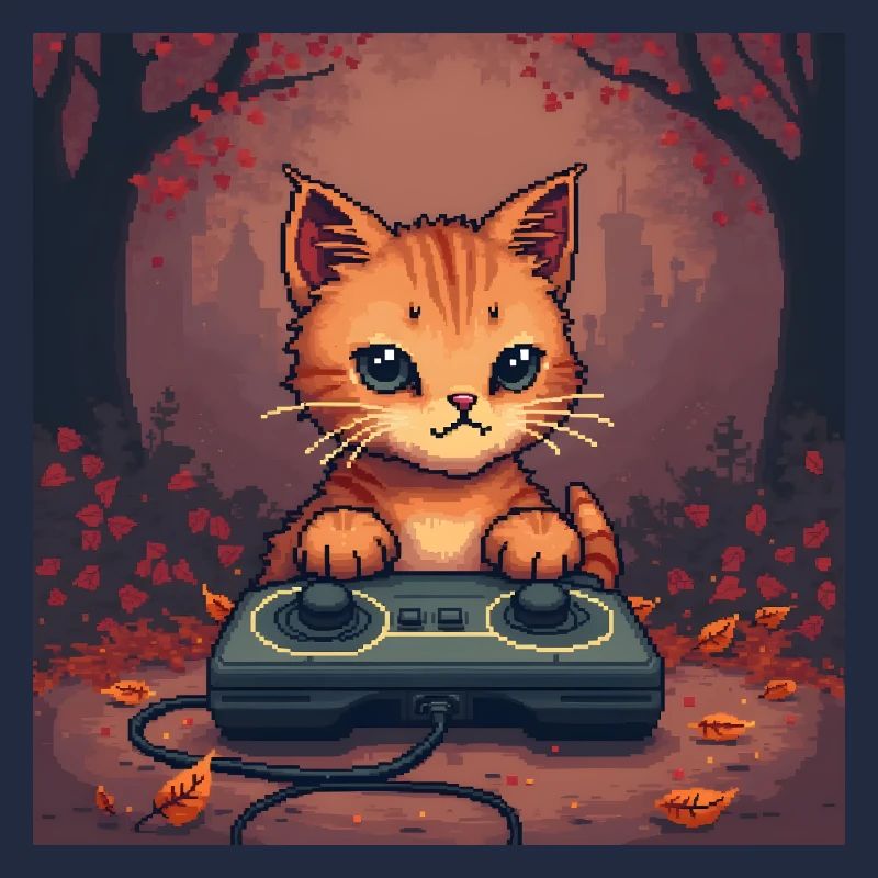 Cozy Pixel Cat Controller