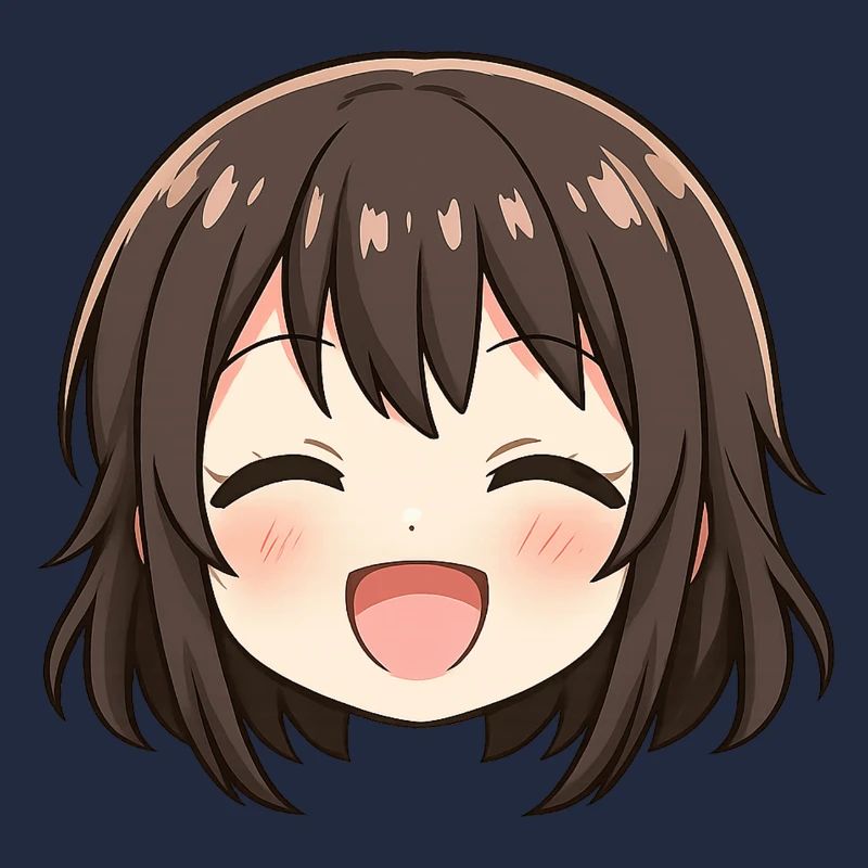 Chibi Face Brown Smile
