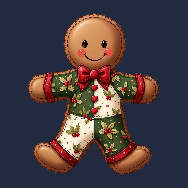 Gingerbread Christmas Motif Patchwork