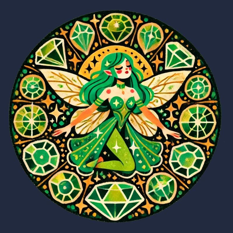 Smaragd-Fee-Mandala