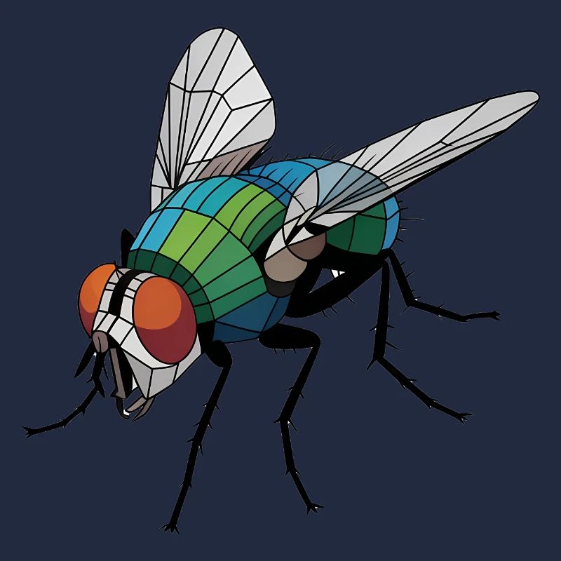 Fly - Cooles Low-Poly-Logo