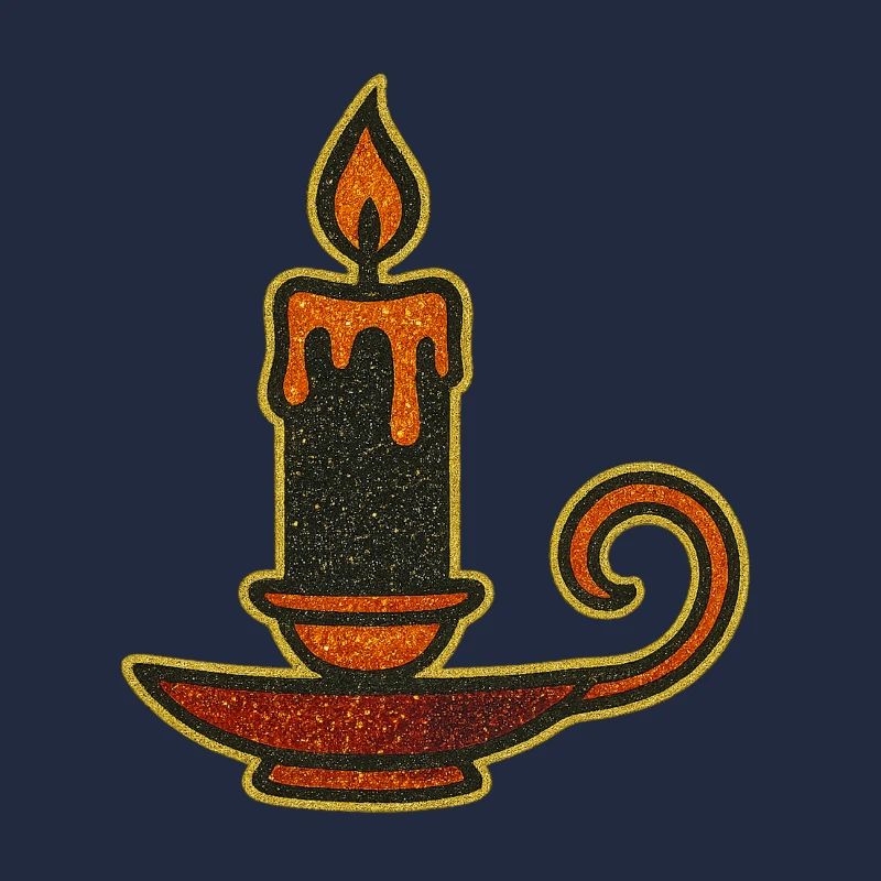Flammendes Öllampen-Design