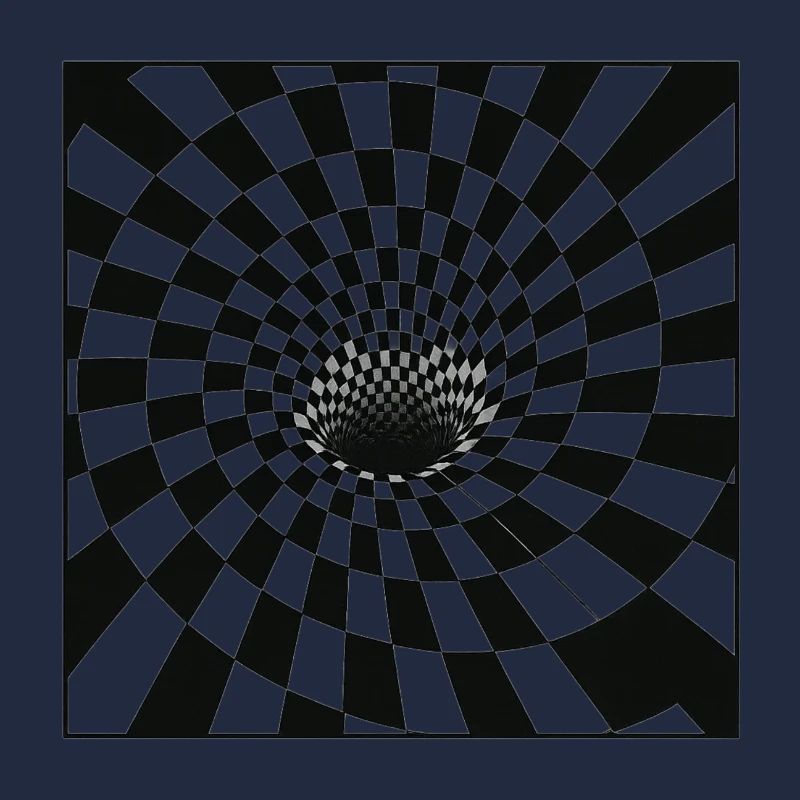 Spiralförmiger Checker Tunnel