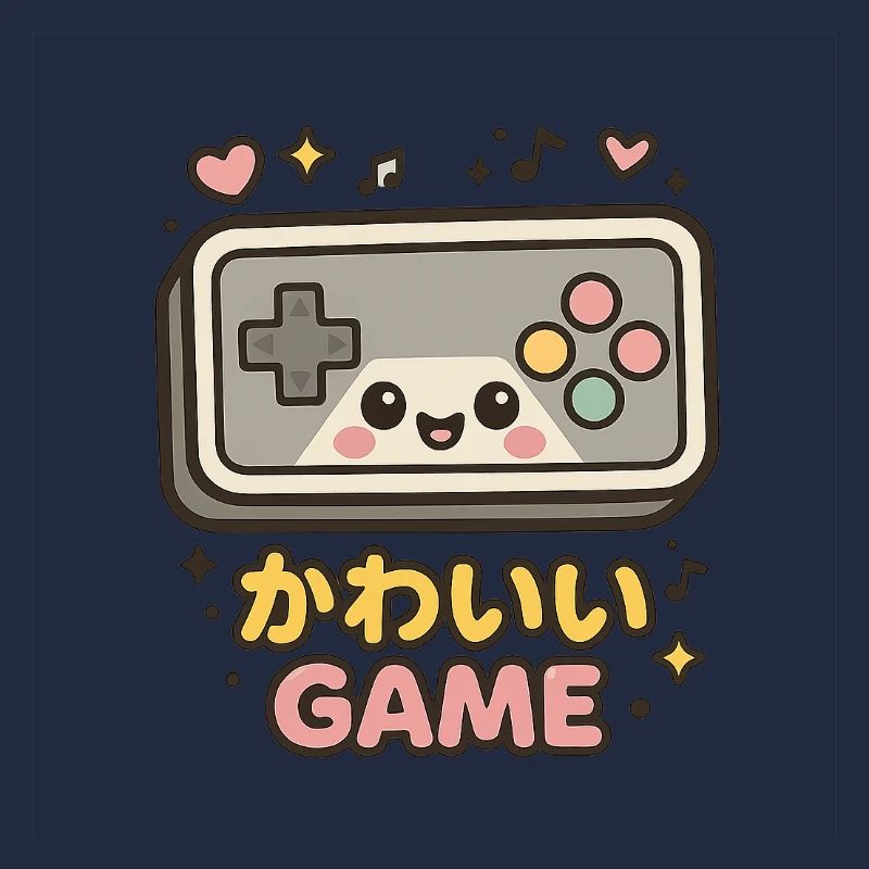 Kawaii Spielcontroller Illustration