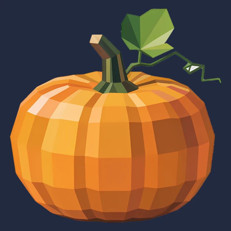 Pumpkin - Cool Low Poly Logo