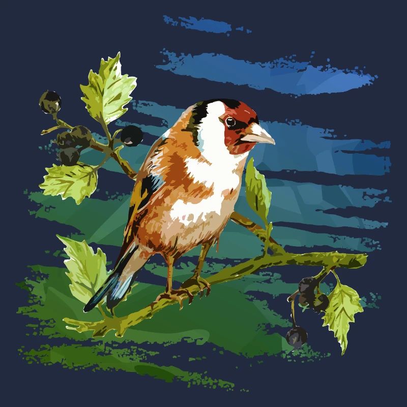 Bunter Vogel