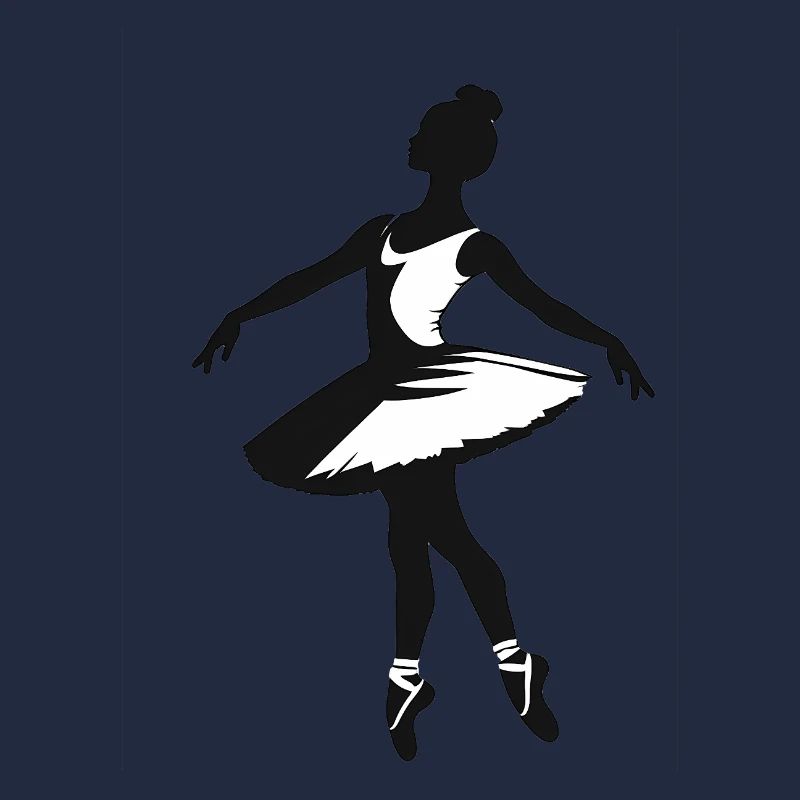 Ballerina - Cool Silhouette Logo